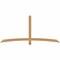 Ekena Millwork Bellingham Timber Gable Bracket, Western Red Cedar, 84"W x 38"H x 1 1/2"D x 3 1/2"F, 11/12 Pitch GBW084X38X0204BEL00SWR - alternate 1